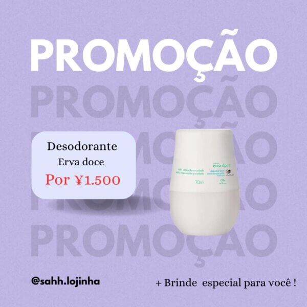 Natura Desodorante erva doce